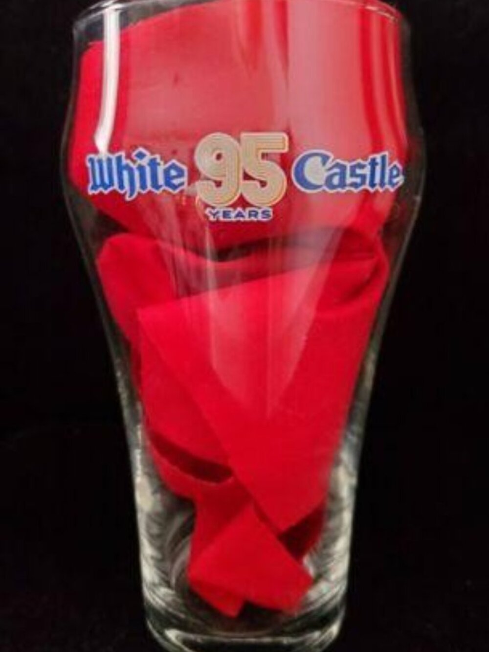 NEW Coca Cola Coke WHITE CASTLE Anniversary Bell Soda Glass
